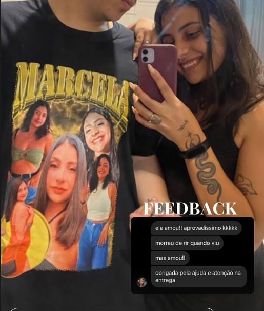 Feedback de cliente: ele amou, aprovadíssimo, obrigada pela ajuda e atenção na entrega