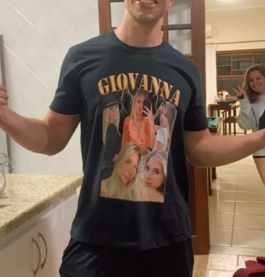 Camisa personalizada com o nome Giovanna